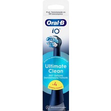 Oral-B Io Ultimate Clean Black 4'lü Diş Fırçası Yedek Başlık