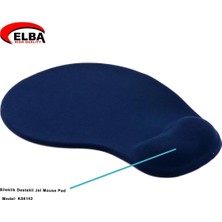 Elba K06152 Bileklikli Jel Mouse Pad Mavi (Kdo)