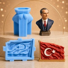 Luce Mondo Craft Silikon Kalıp Atatürk Türk Bayrağı Seti