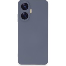 Bezos Realme C55 Kılıf Nano Içi Kadife Silikon - Gri