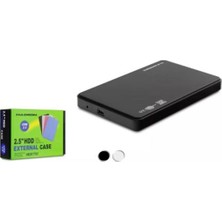 Hadron HDX1757 HDD Kutu Usb2.0 Plastik Sata 2.5" Siyah - Beyaz (Kdo)