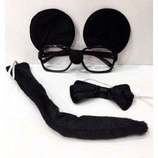 Zero Land Kmrsfres Mickey Mouse Gözlüğü Papyonu Kuyruğu Seti