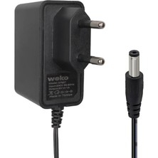 Aesco Weko WK-37857 Plastik Kasa 8 Volt - 1 Amper Yerli Üretim 5.5*2.5 mm Uçlu Priz Tipi Adaptör