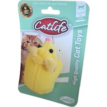 Aesco Kedi Oyuncağı Peluş Fare Sarı