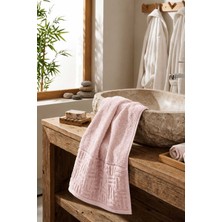Lady Sunna El Yüz Havlusu 50X90 cm %100 Pamuk Kısmi Kadife Vento Pembe
