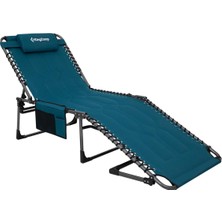 Kingcamp Magnolia B20 Premium 7 Kademeli Katlanır Dolgulu Şezlong Blue
