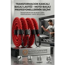 Aesco Kancalı Bagaj Lastiği - Motosiklet Bagaj Lastiği Esnek Paslanmaz Kancalı 2 Kancalı 4 Lü Paket 429053
