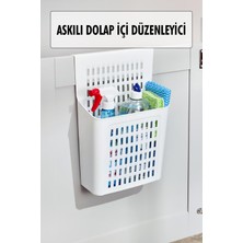Aesco Askılı Dolap Içi Düzenleyici & Sepet Raf Organizeri & Çok Amaçlı Düzenleyici & Deterjanlık Şampuanlık