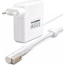 Hadron HD797 Apple Uyumlu 18.5V 4.6A 85W Laptop Adaptörü (L Tip) Beyaz (Kdo)
