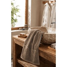 Lady Sunna El Yüz Havlusu 50X90 cm %100 Pamuk Kısmi Kadife Vento Vizon