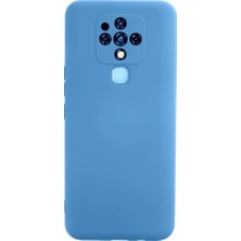 Renas Store Tecno Camon 16 Kılıf Nano Içi Kadife Silikon - Mavi