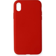 Renas Store Iphone Xr Kılıf Nano Içi Kadife Silikon - Kırmızı