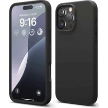 Renas Store Apple iPhone 16 Pro Max Kılıf First Silikon - Siyah