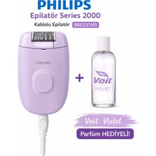 Philips Epilatör Series 2000 BRE237/05 Kablolu Epilatör + Voilet 100 ml Kadın Parfüm Hediyeli