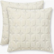 Fugo 2'li Welsoft Kırlent Kılıfı 45X45 cm Dekoratif Fermuarlı Yumuşak Peluş Kırlent Kılıfı Koltuk ve Kanepe Için