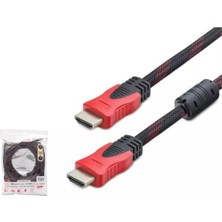 Hadron HDX2011 20M   HDMI Kablo Örgülü Siyah (Kdo)