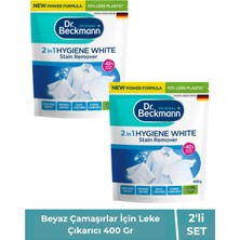 Dr. Beckmann Beyaz Çamaşır Leke Çıkarıcı ve Beyazlatıcı Toz 400 g 2'li Set