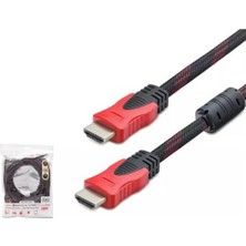 Hadron HDX2022 15M HDMI Kablo Örgülü  Siyah (Kdo)
