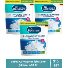 Dr. Beckmann Beyaz Çamaşır Leke Çıkarıcı ve Beyazlatıcı Toz 400 g 3'lü Set