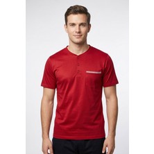 Obje Erkek Bordo Patlı Pijama Üstü