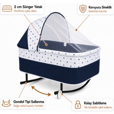 Chubby Baby Yer Beşiği Anadizi Gondol Sallanır Sabitlemeli Sineklikli