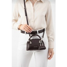 Just Polo Kadın Kahve Renk Küçük Boy El ve Omuz ÇANTASI-BD7030BD