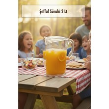 Renas Store Akrilik 2 Lt Şeffaf Sürahi (Buzdolabı Kapak Rafına Sığar)