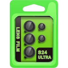Uslucan Alışveriş Samsung Galaxy S24 Ultra Raze Metal Kamera Lens - Siyah