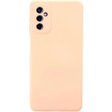 Renas Store Samsung Galaxy M52 5g Kılıf Nano Içi Kadife Silikon - Pudra