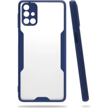 Renas Store Samsung Galaxy M31S Kılıf Platin Silikon - Lacivert