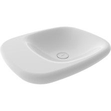 Bocchı Fenıce Çanak Lavabo 54 cm - Deliksiz - Parlak Beya