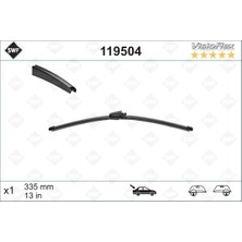 Valeo Kmrsfres Silgi Flat Blade (X2) Arka (Vw Polo 09; 02 - , Golf-V 10; 03 - (335)