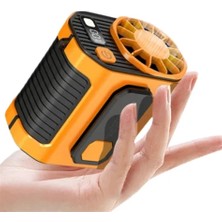 Ruhes Turbo Mini Fan – Dijital Ekranlı, Sessiz & Şarjlı Serinlik!