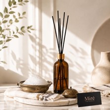MumvemuM Premium Seri  Hamam Kokusu Çubuklu Oda Kokusu - Amber Şişe 100 ml