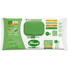 Sleepy Natural Kişisel Bakım Islak Havlu El Yüz Vücut Hassas Ciltler 100 Adet