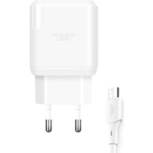 Renas Store Powerway QCM30 18W Hızlı Şarj Adaptörü + Micro USB Kablo Seti