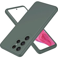 Renas Store Samsung Galaxy S25 Ultra Kılıf First Silikon - Koyu Yeşil