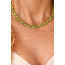 Zeberced Peridot Doğaltaş Kolye