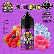Premium Gummy Berry 30ML/50MG Salt Likit Aroma – Orman Meyveleri, Sakız, Şekerleme ve Buz Aromalı
