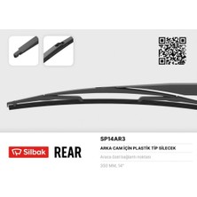 Silbak Kmrsfres Silecek Süpürgesi Arka Plastik Tip 350MM C4 Picasso-Focus Ii-Galaxy-Colt IV-P206-P406-KNG Ii-Lagu