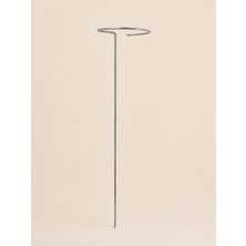 Mix And Match Bitki Destek Çubuğu & Çiçek Dalı Tutacağı , Spiral Halka Başlıklı | 2 mm Kalınlık | Paslanmaz Galvanizli Metal Bitki Destek