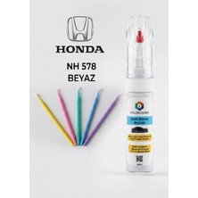 COLORGUARD Honda NH 578 Beyaz Rötuş Boyası ve 5'li Rötuş Çubuğu Hassas Uygulama Seti