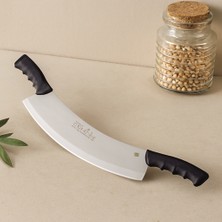 Renas Store Satır Bıçak 34 cm Dövme Paslanmaz Çelik Çift Saplı