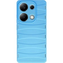 Renas Store Xiaomi Redmi Note 13 Pro 4g Kılıf Bibercas Silikon Kapak - Mavi