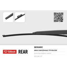 Silbak Kmrsfres Silecek Süpürgesi Arka Muz Tipi 400MM Octia Iii 11/12 Rapid 09/11 Super B Combi 03/08