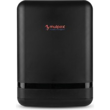 Mulpex Z Katlama Kağıt Havlu Dispenseri Siyah 400 Yaprak Kapasiteli Abs Duvar Tipi