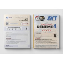 Tg Test Grup Ayt Türkiye Geneli 1. Sınav B Kitapçığı + Özdebir Ayt Türkiye Geneli Deneme 4 B Kitapçığı | Yks Ayt Deneme Seti