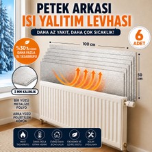 Baffhome 6 Adet Petek Arkası Isı Yalıtım Levhası Alüminyum Folyo Radyatör Arkalığı
