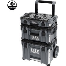 Flex Stack Pack 1 Modüler Depolama ve Taşıma Sistemi | 3 Katlı Mobil Takım Çantası Saklama Seti