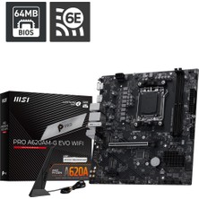 MSI Msı Pro A620AM-G Evo Wıfı Gamıng Anakart